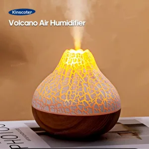 Diffuseur Volcan 300ml avec Lumières Nocturnes 7 Couleurs