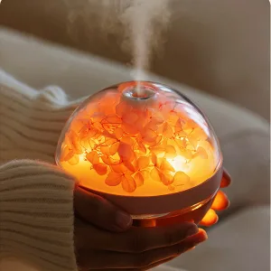 Humidificateur USB Rechargeable 800mAh avec Fleurs Éternelles