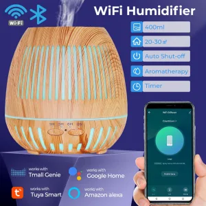 Humidificateur Tuya Smart avec LED Coloré et WiFi